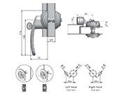 External Cam Heating, Ventilation, and Air Conditioning (HVAC) Slide Latches - 2