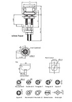 Reserved Cam Tubular Key Operated Cylinder and 11.4 to 27.2 Millimeter (mm) H Grip Range Large Compression Latch - 2