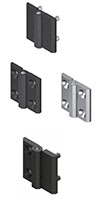 Countersunk Screw M6 Die-Cast Zinc Black Powder Coated Screw-On Hinge