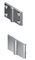 Threaded M6 Studs Die-Cast Zinc Black Powder Coated Screw-On Hinge