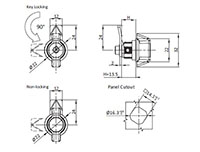 Small Wing Knob Quarter Turn Locks - 2