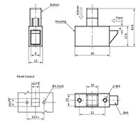 Slam to Close Pushbutton Latches - 2