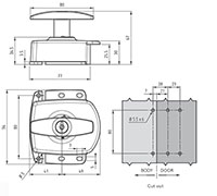 Heating, Ventilation, and Air Conditioning (HVAC) Lock T Handles - 2