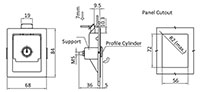 Slam to Close Paddle Latch with and without Insert - 2