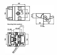 Compact Slam/Slide Latches - 2