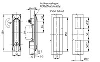 Style A Cam Control Profile Cylinder Swing Handle - 2