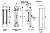 Style B Cam Control Profile Cylinder Swing Handle - 2