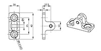 Zinc Plated Rod Catch - 2