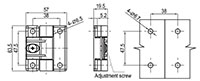 Large Version Round Screw Hole Black Friction Hinge - 2