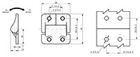 Free Operating Newton-Metre (N.m) Symmetric Torque Black Powder Coated Friction Hinge - 2