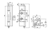 Stainless Steel (SS) 304 Concealed Hinge - 2