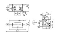 Stainless Steel (SS) 304 Concealed Hinge - 2