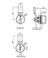 Low Profile Quarter Turn Locks - 2