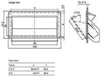 Large Polyamide (PA6GF30) Pocket Pull Handle - 2