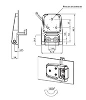 Nylon Polyamide (PA) and Glass Fiber Reinforced Screw-On Hinge - 2