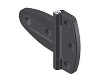 Black Powder Coated Screw-On Hinge