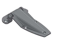 Natural and Passivated Screw-On Hinge