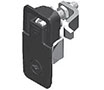 6 Millimeter (mm) Minimum Cam Forward Hexagon Female 4.5 Black Powder Coated Handle Compression Latch