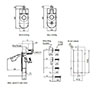 11 Millimeter (mm) Minimum Panel Thickness FH751 Key Locking Handle Compression Latch with B Mounting Bracket - 2