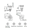 8 Millimeter (mm) Square Cylinder Large Compression Latch - 2