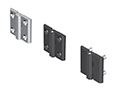 Threaded M8 Studs Die-Cast Zinc Black Powder Coated Screw-On Hinge