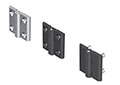 Countersunk Screw M5 Die-Cast Zinc Black Powder Coated Screw-On Hinge