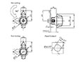 Small Wing Knob Quarter Turn Locks - 2