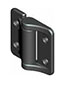 Free Operating Newton-Metre (N.m) Symmetric Torque Black Powder Coated Friction Hinge