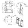 1.8 Newton-Metre (N.m) Open and 1.8 Newton-Metre (N.m) Close Symmetric Torque Black Powder Coated Surface Finish Friction Hinge - 2