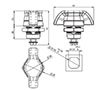 Non-Locking Small Wing Knob Quarter Turn Lock - 2