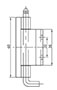 Stainless Steel (SS) 304 Screw On Concealed Hinge - 2