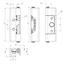 Stainless Steel (SS) 304/Mild Steel/Die Cast Zinc Right Concealed Hinge - 2