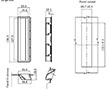 1.0 to 2.5 Millimeter (mm) Panel Thickness Large Acrylonitrile Butadiene Styrene (ABS) Pocket Pull Handle - 2