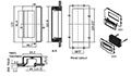 1.0 to 6.3 Millimeter (mm) Panel Thickness Glass Filled Polyamide (PA + GF) Pocket Pull Handle - 2