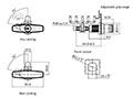 Reversed Cam 27.2 Millimeter (mm) Maximum Grip Range Non-Locking T-Handle Long Shaft Compression Latch