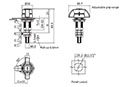 Wing Knob Long Shaft Compression Latches - 2