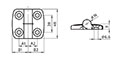 15.0 Millimeter (mm) Dimension A1 Left Hand Stainless Steel Combi Hinge - 2