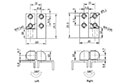 #6-32 and M4 Screw Hole Left/Right Screw-On Hinge - 2